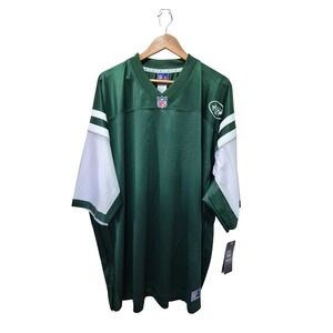 NFL New York Jets Pro Line Football Men's Jersey 4XL Green White Short‎ Sleeve